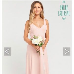Jenn Maxi Dress ~ Dusty Blush Crisp